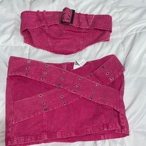 Shein matching set, size: large, pink
